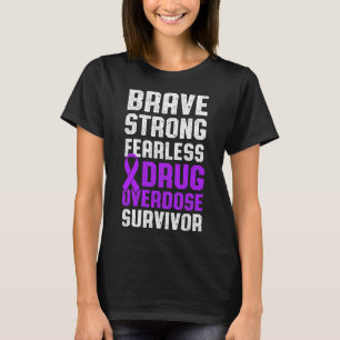 Drug Overdose Awareness Warrior Survivor 41 T-Shirt