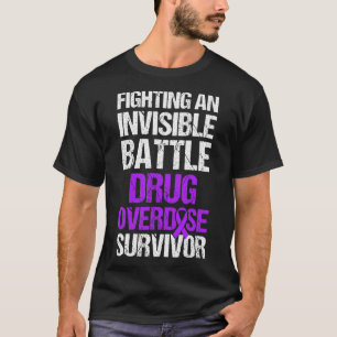 Drug Overdose Awareness Warrior Survivor 43  T-Shirt