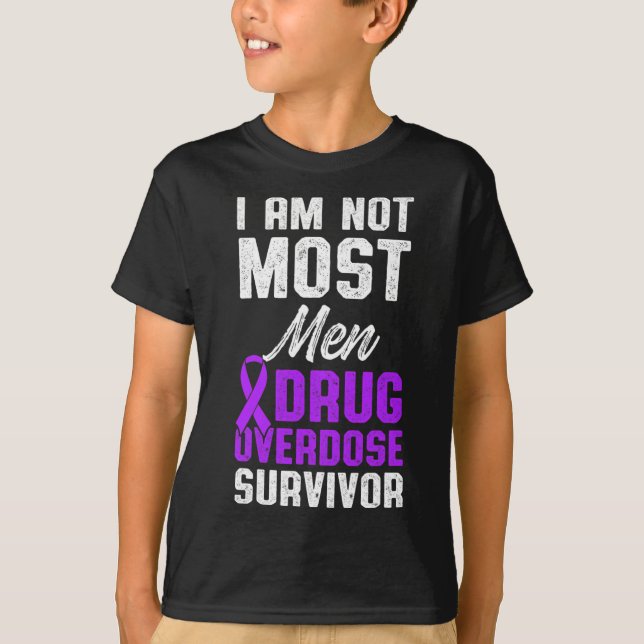 Drug Overdose Awareness Warrior Survivor 45 T-Shirt (Front)