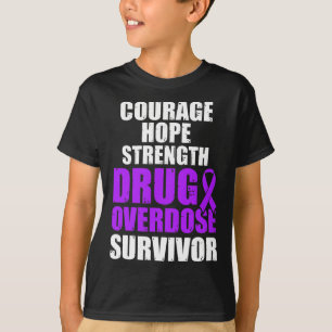 Drug Overdose Awareness Warrior Survivor 47 T-Shirt
