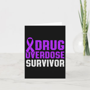 Drug Overdose Awareness Warrior Survivor 49  Card