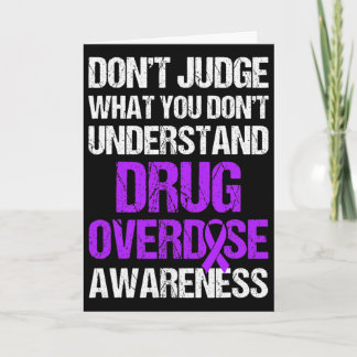 Drug Overdose Awareness Warrior Survivor 4 Card