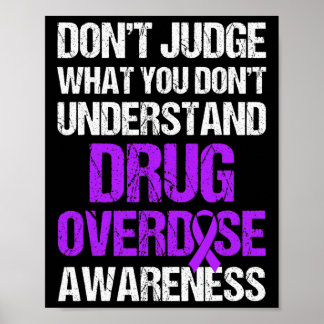 Drug Overdose Awareness Warrior Survivor 4 Poster