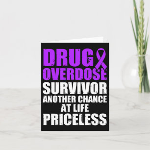 Drug Overdose Awareness Warrior Survivor 54 Card