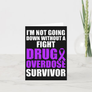 Drug Overdose Awareness Warrior Survivor 59 Card
