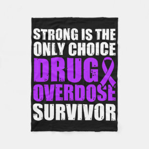 Drug Overdose Awareness Warrior Survivor 5  Fleece Blanket