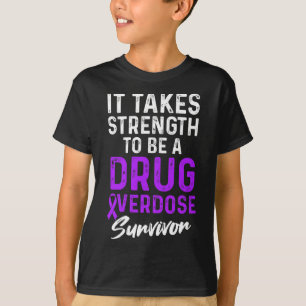 Drug Overdose Awareness Warrior Survivor  T-Shirt