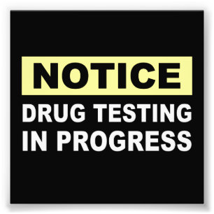 Drug Testing in Progress Photo Print