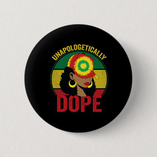 Drug Women Black History Month Juneteenth 2 Inch Round Button