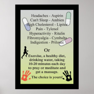 Drugs or get a Massage Poster
