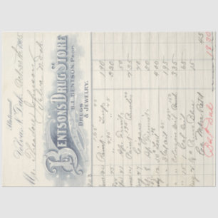 Drugstore Junk Journal Background Decoupage Sheet