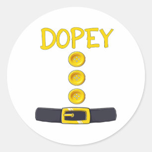 Drugy Dwarf Halloween Costume Colour Matching Drug Classic Round Sticker