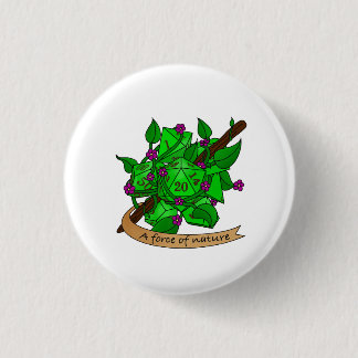 Druid Dice Design 1 Inch Round Button