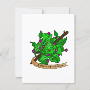 Druid Dice Design Postcard
