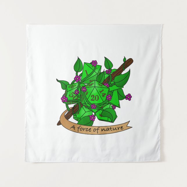 Druid Dice Design Tapestry (Front)
