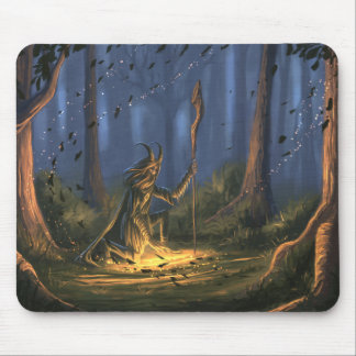 Druid in the forest mouse pad