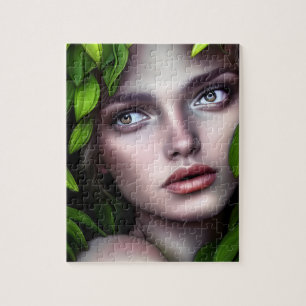 Druid Nature Goddess Woman fantasy art Jigsaw Puzzle