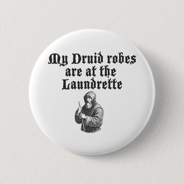 Druid Robes 2 Inch Round Button (Front)
