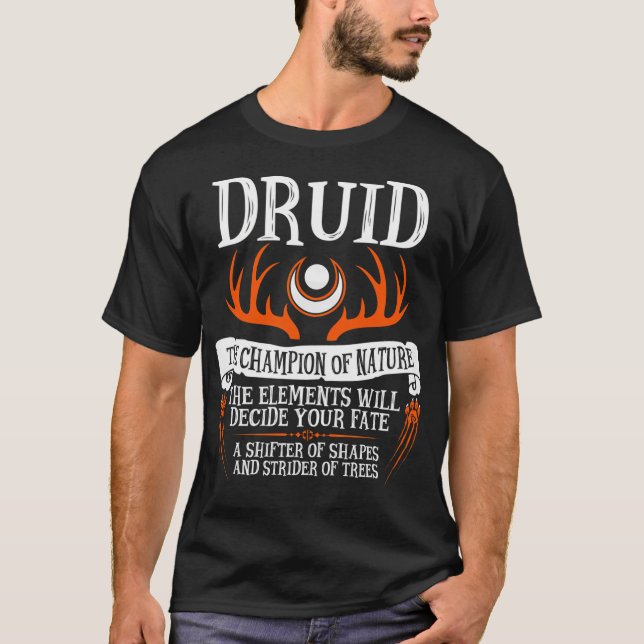 Druid The Champion Of Nature - Dungeons  Dragons ( T-Shirt (Front)