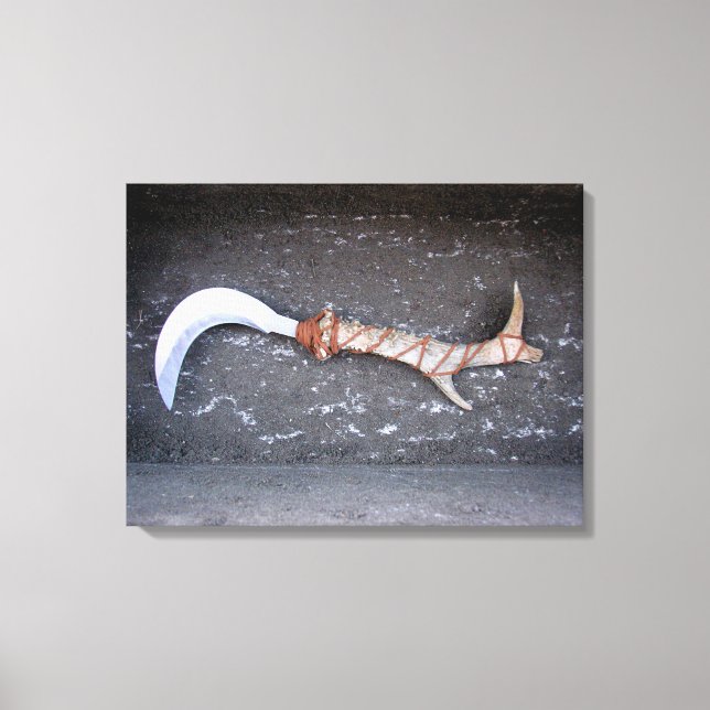 Druida, bolline, druid, sickle, wicca canvas print (Front)