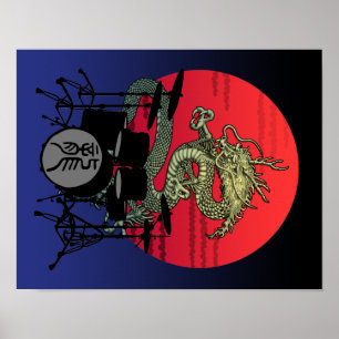Drum1 Dragon Poster