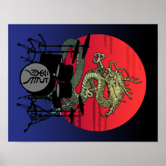 Drum1 Dragon Poster