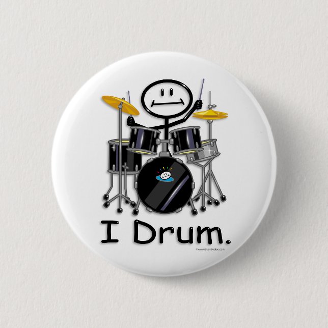 Drum 2 Inch Round Button (Front)