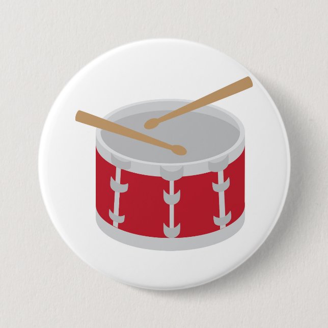 Drum 3 Inch Round Button (Front)
