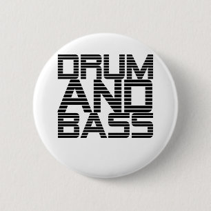 Drum and Bass 2 Inch Round Button