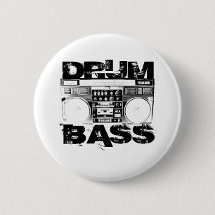 Drum and Bass 2 Inch Round Button