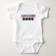 Drum and Bass Baby one-piece EDM music D.J. Deejay