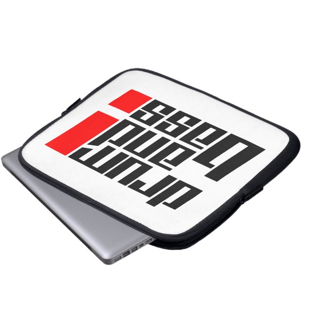 Drum and Bass Laptop Sleeve (Front Bottom)