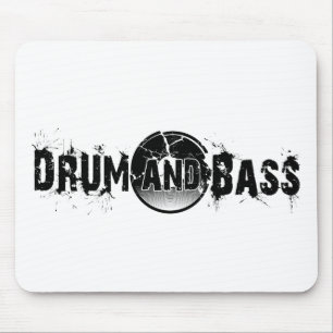 Drum and Bass Shattered Record Mouse Pad