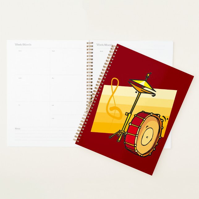 Drum and Cymbal Music Percussion Art Planner (Creator Uploaded)