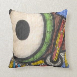 Drum beat throw pillow