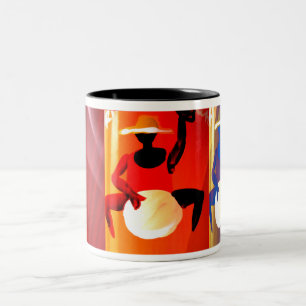 Drum Beat Two-Tone Coffee Mug