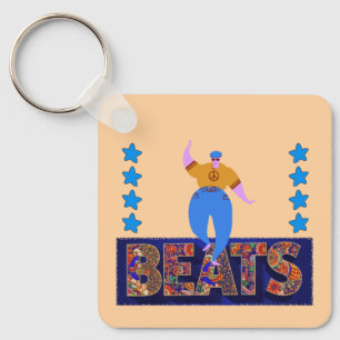 drum beats keychain