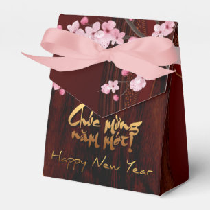 Drum Blossom Tet Hoa Anh Dao Vietnamese New Year T Favor Box