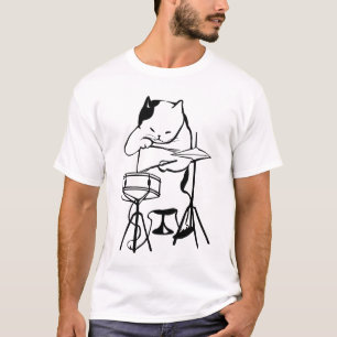 DRUM, Cat DRUMMER t-shirts