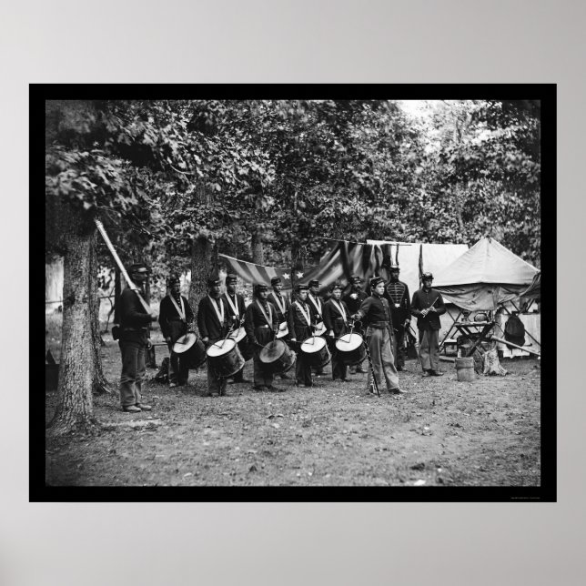 Drum Corps in Bealeton, VA 1863 Poster (Front)