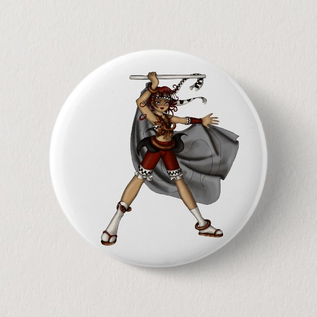 Drum Dance 2 Inch Round Button (Front)