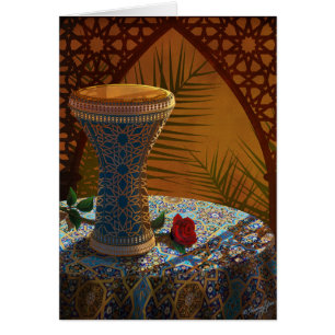 Drum, Dance, Live! Customizable Card