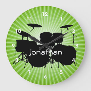 Drum Design Wall Clock