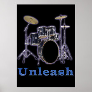 Drum designs poster