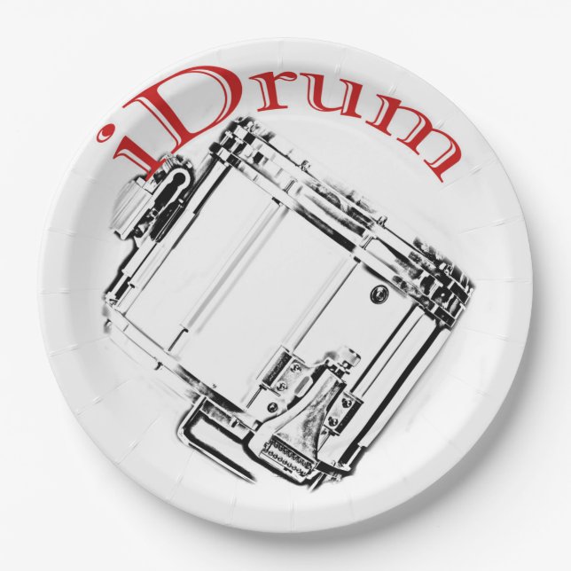 Drum Drummer Marching Plate Dining (Front)