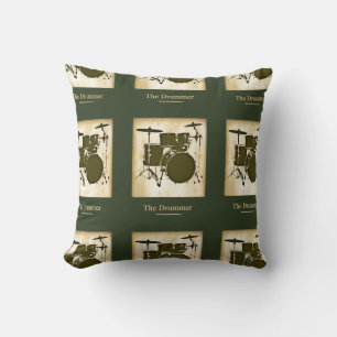 drum / drums decor idea throw pillow