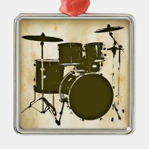 drum / drums metal ornament