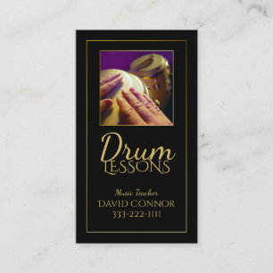 Drum Enseignant Drummer Classic Carte de visite no