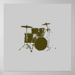 drum for walls, musical print
