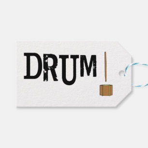 Drum!  gift tags
